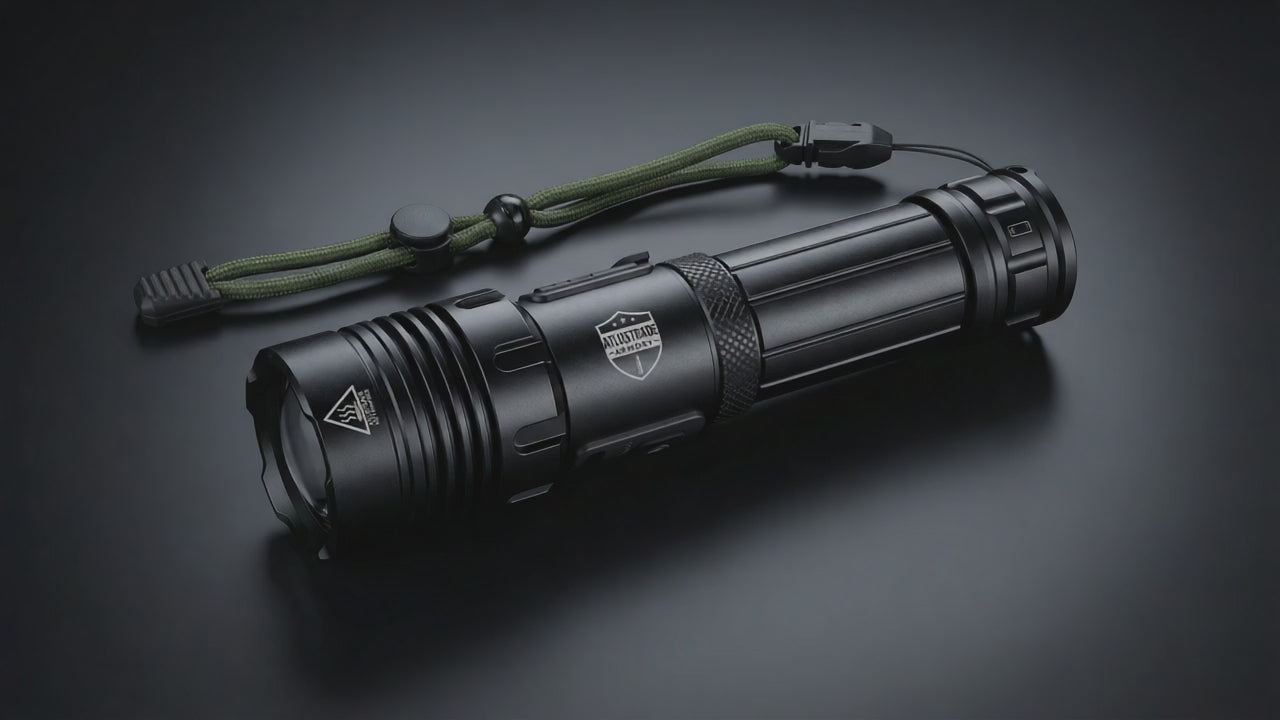 Rechargeable Tactical Flashlight 2,200 Lumens | XHP50 LED + Hard Case